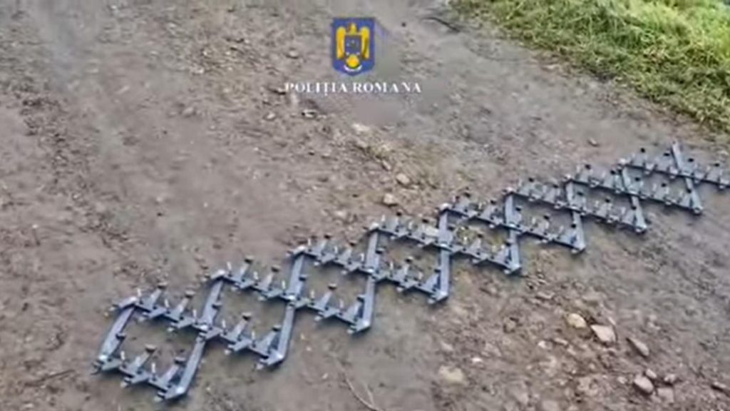 Barbat suspect de furtul unei masini in Tecuci oprit cu Spike VIDEO
