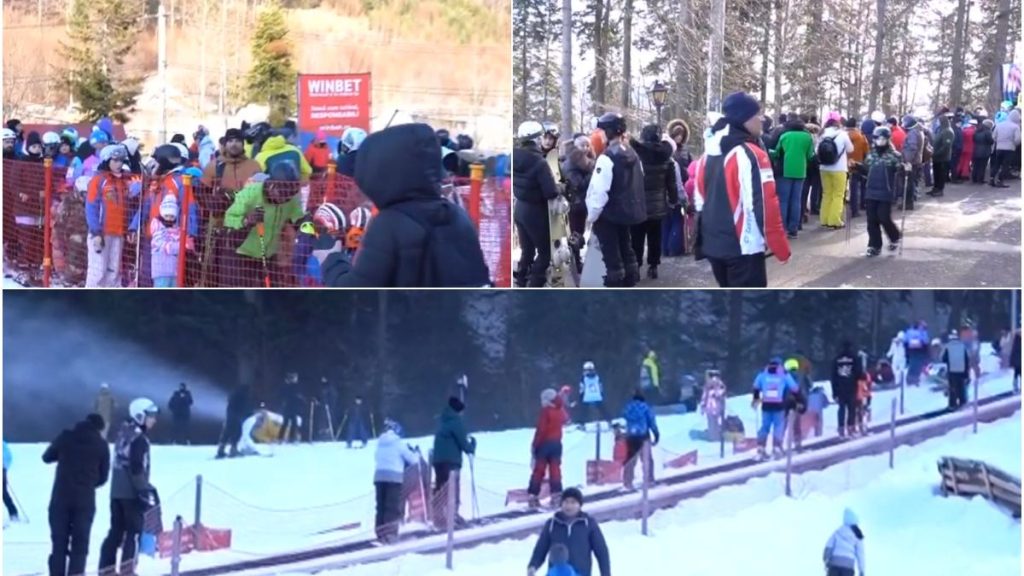 Partiile sunt aglomerate Turistii au blocat statiunile