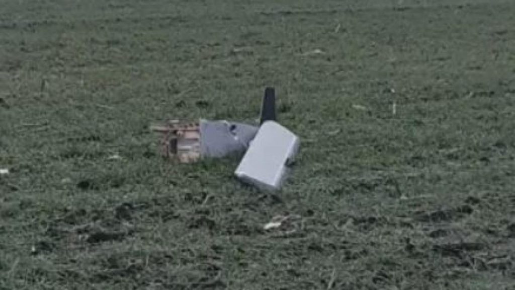 Fragmente de drona ruseasca cu explozibil gasite langa frontiera Giurgiulesti