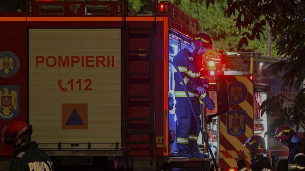 Un TIR a luat foc pe DN7 Valcea Trafic ingreunat
