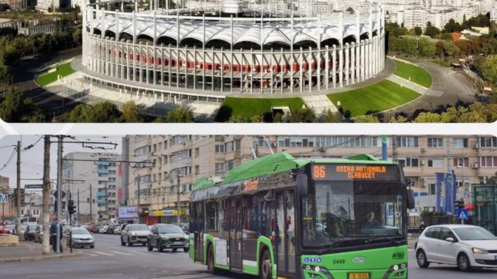 Unele autobuze si troleibuze din Bucuresti isi schimba traseul duminica seara pentru meciul FCSB CFR Cluj
