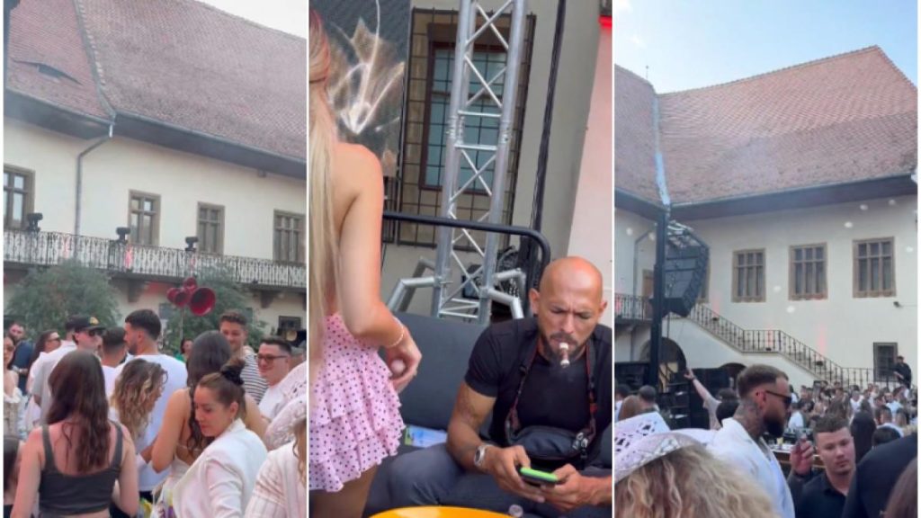 Andrew Tate a petrecut la Brukenthal in Sibiu