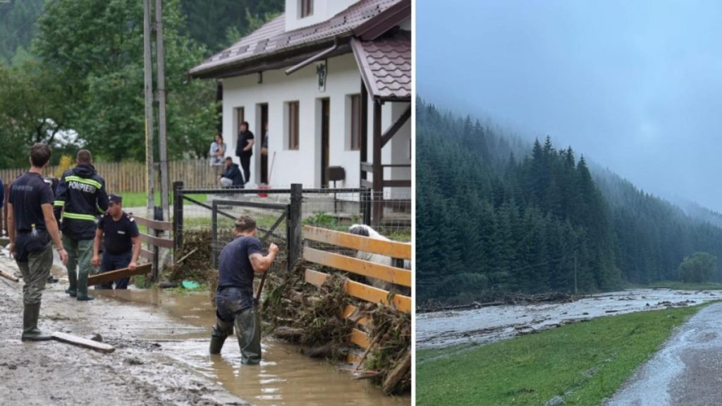 Cod portocaliu de inundatii pe rauri in 8 judete