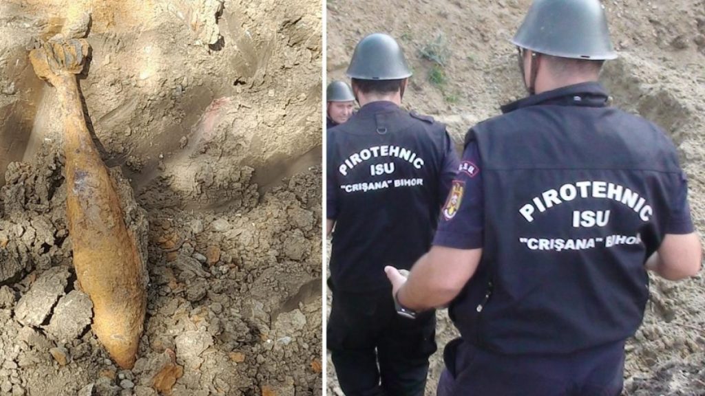 Descoperire periculoasa in Oradea O bomba din razboi gasita