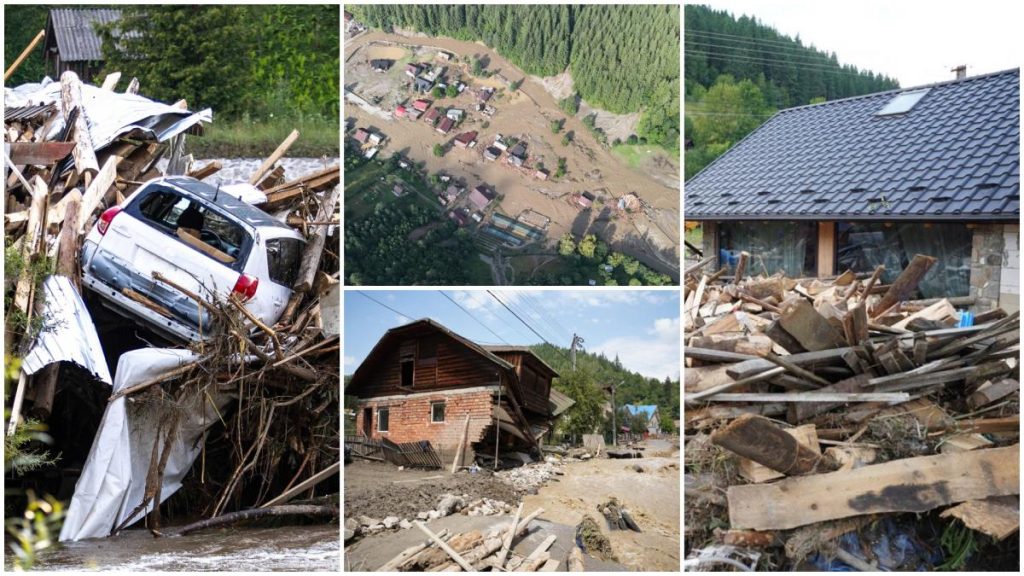 Furtuni violate in Suceava case si drumuri distruse