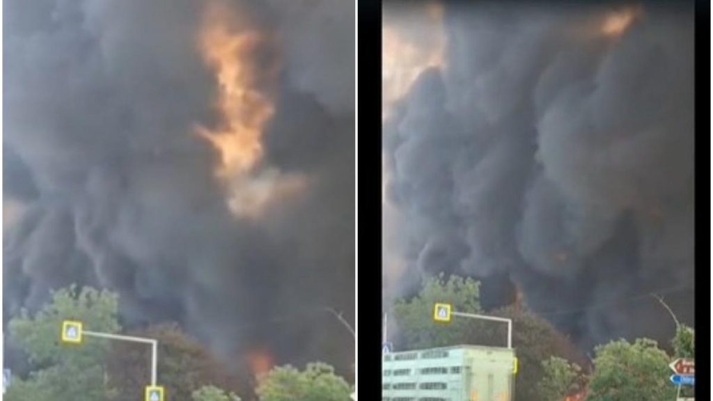 incendiu masiv la o fabrica de cherestea in prahova