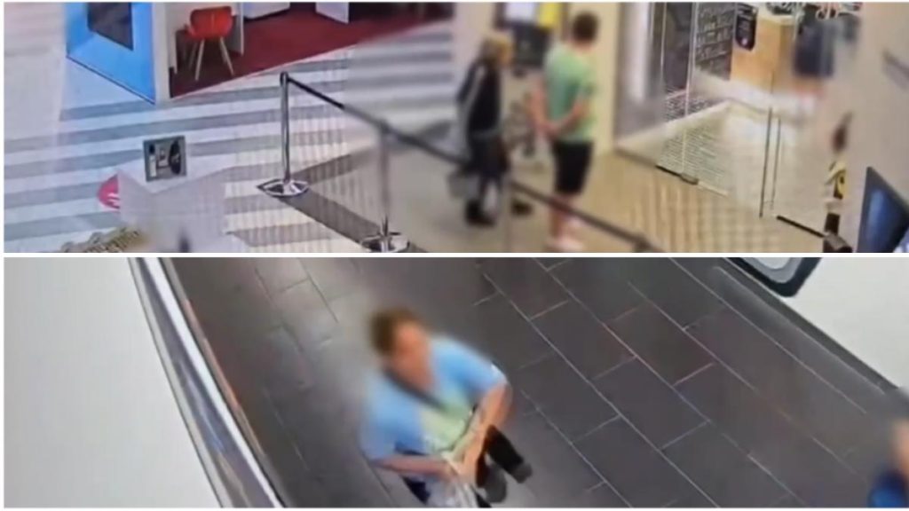 Batrana jefuita in toaleta unui mall