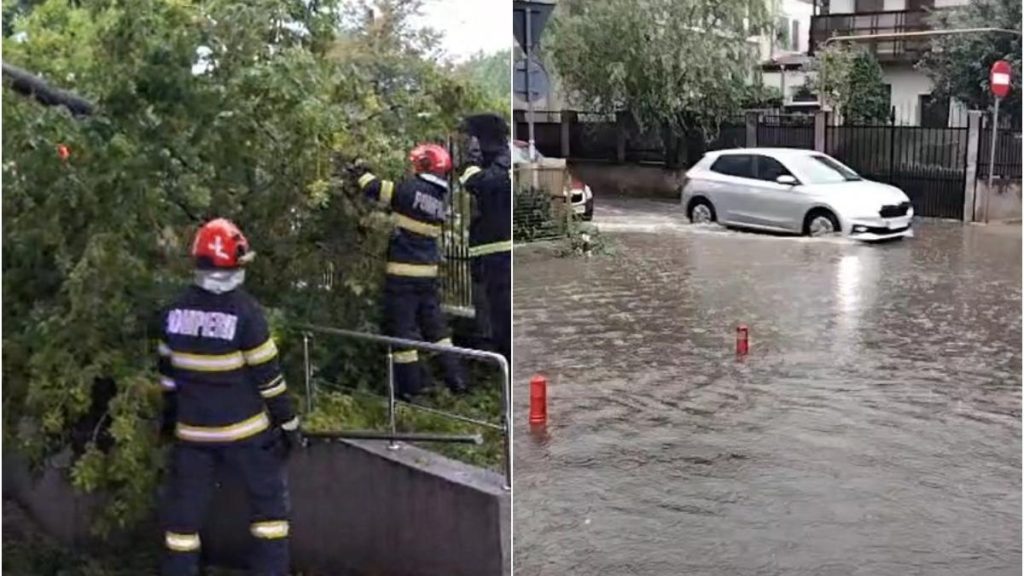 Cod rosu de furtuna la Iasi daune si inundatii