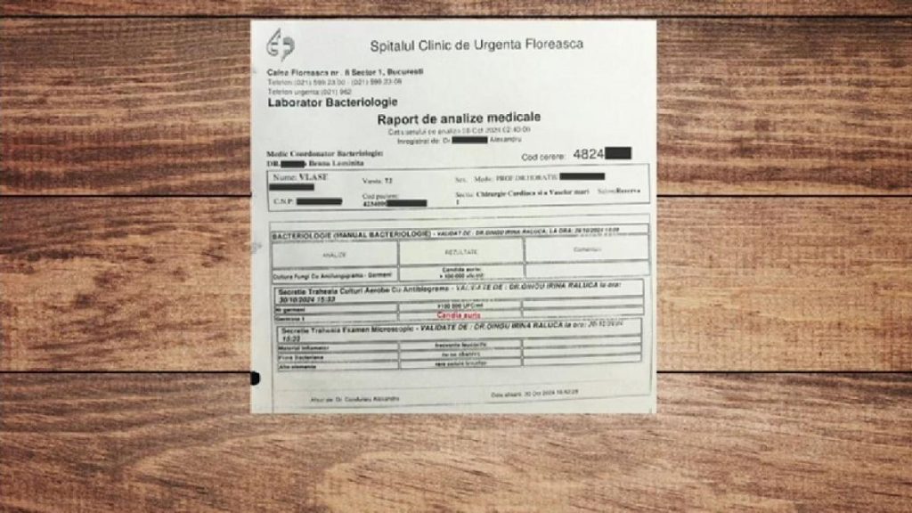 Noi informatii despre infectiile de la Spitalul Floreasca