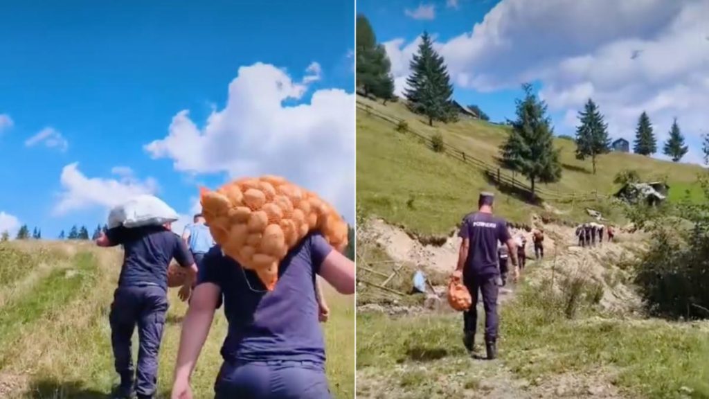 Salvatorii din Suceava au transportat ajutoare la ciobani