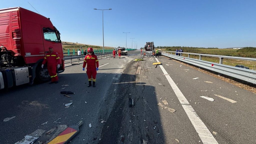 Accident devastator pe A1 Trei barbati au murit