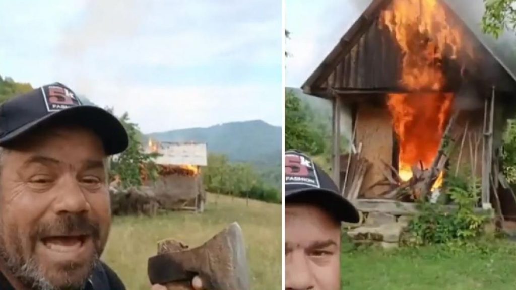 Incendierea bunurilor vecinului de un recidivist in Maramures