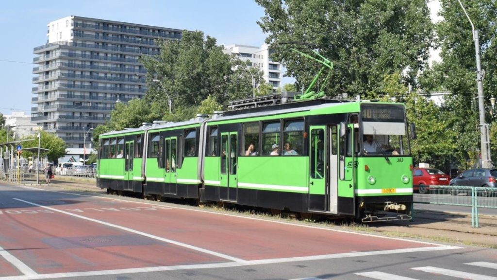 Lucrari la linia de tramvai pe doua artere din Bucuresti