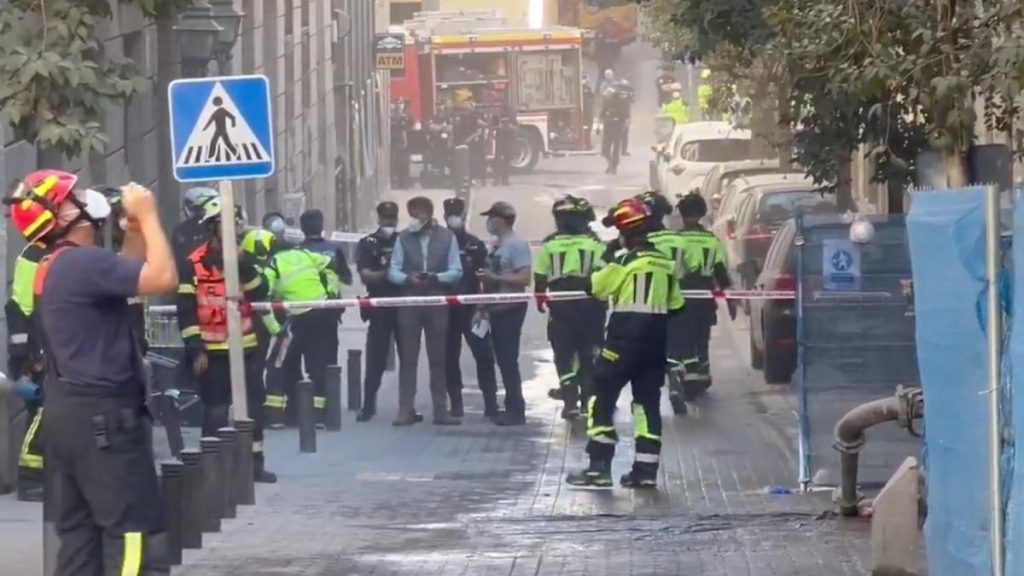 Cladire prabusita partial in Madrid raniti si disparuti