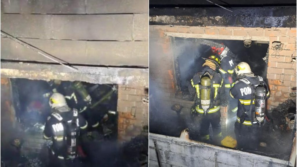 Incendiu devastator in Arad apartament la etajul 9